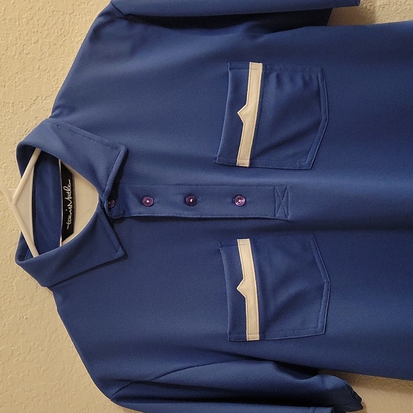 Travis Mathew Golf Polo - Royal Blue - Small - Picture 4 of 14